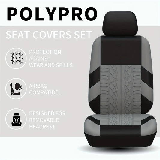 PrimeMotors Universal Car Seat Covers | Anti-Slip, Breathable, All-Season Protection