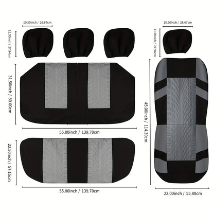 PrimeMotors Universal Car Seat Covers | Anti-Slip, Breathable, All-Season Protection