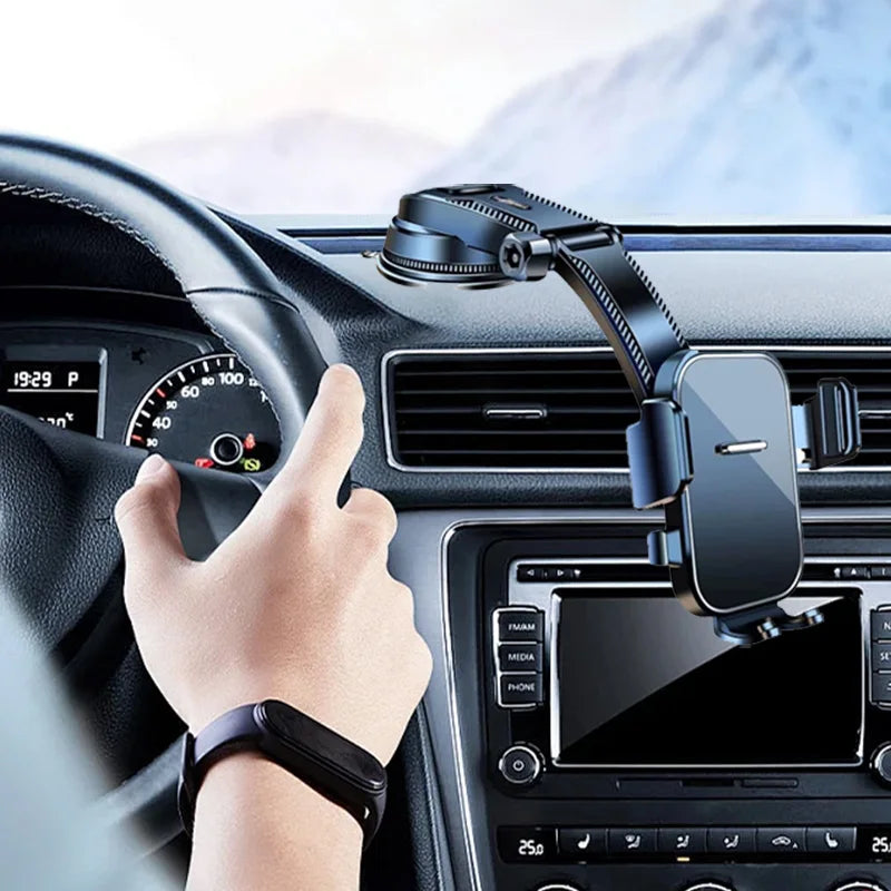 PrimeMotors Anti-Slip Dashboard Phone Mount | Universal Car Phone Holder