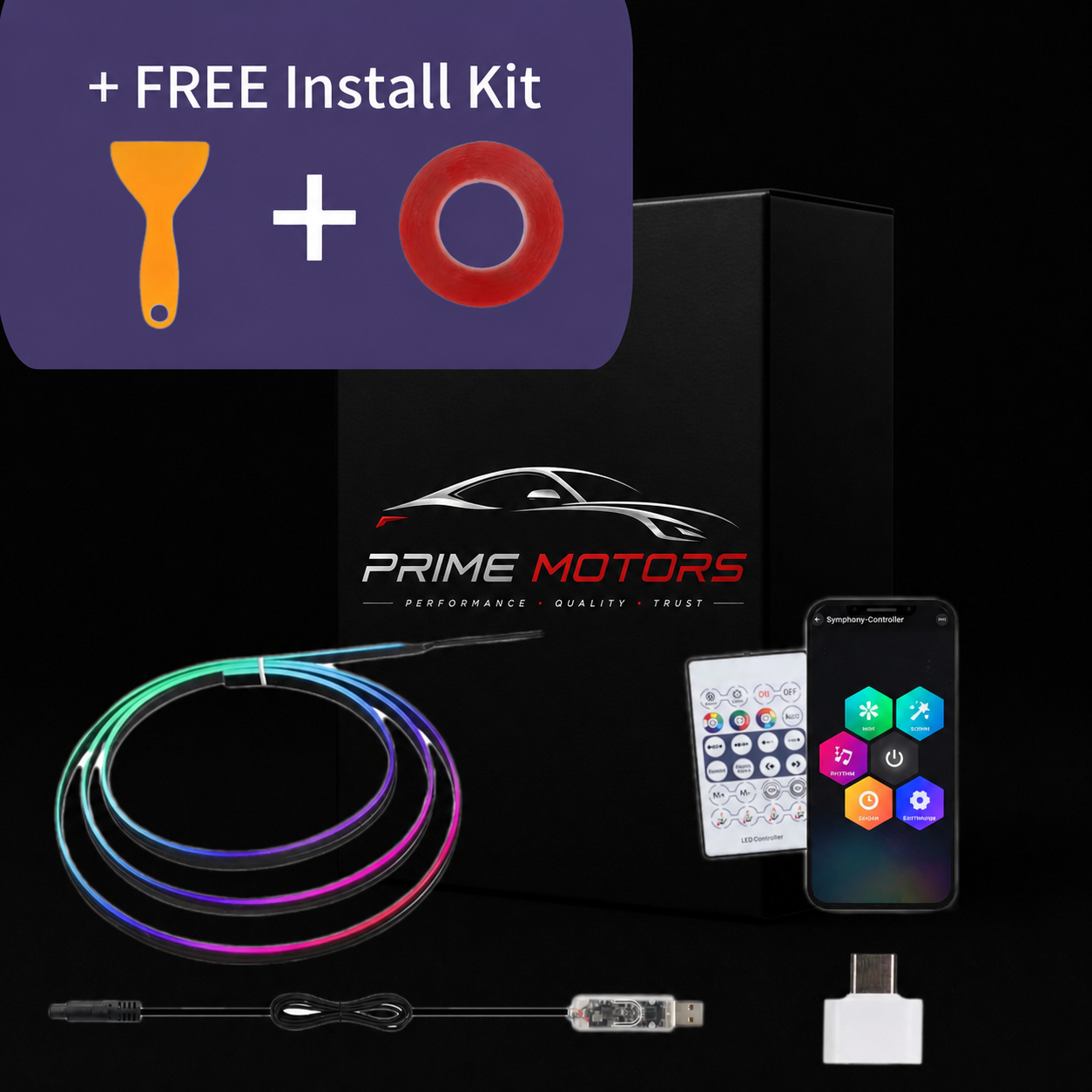 PrimeMotors Interior 5M Neon Kit