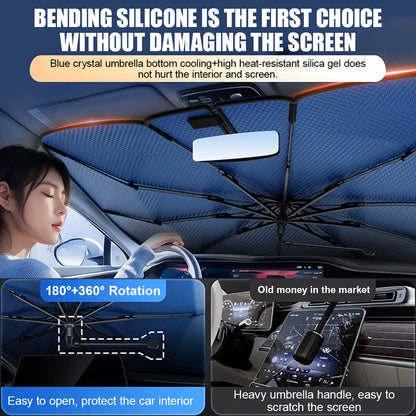 Car Windshield Sun Shade Umbrella 360° Rotation