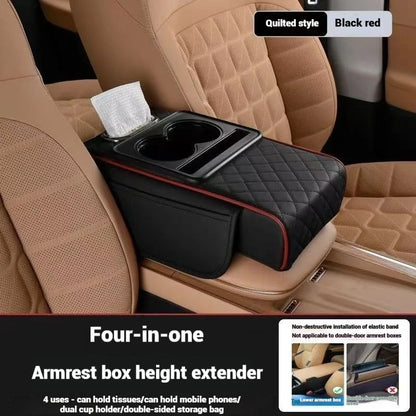 PrimeMotors Memory Foam Armrest Pad | Built-In Storage & Elbow Support