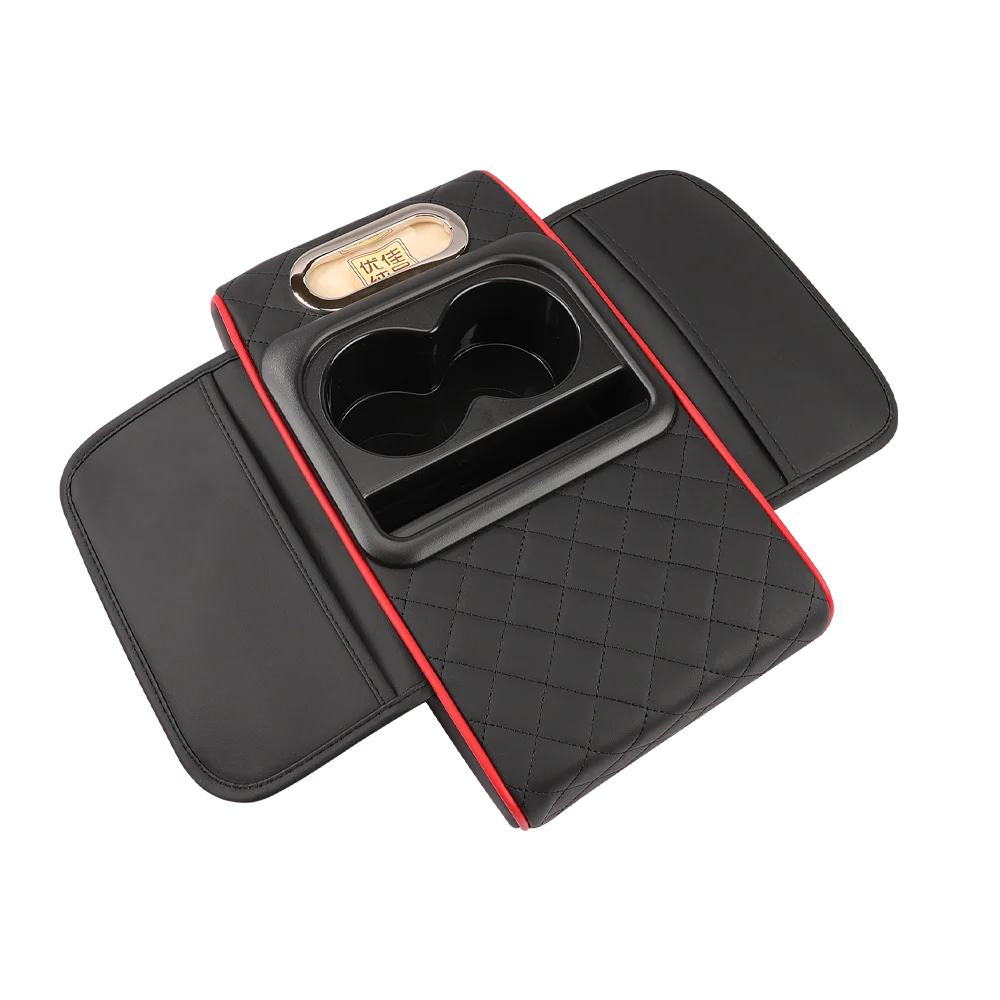 PrimeMotors Memory Foam Armrest Pad | Built-In Storage & Elbow Support