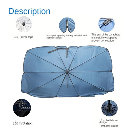 Car Windshield Sun Shade Umbrella 360° Rotation
