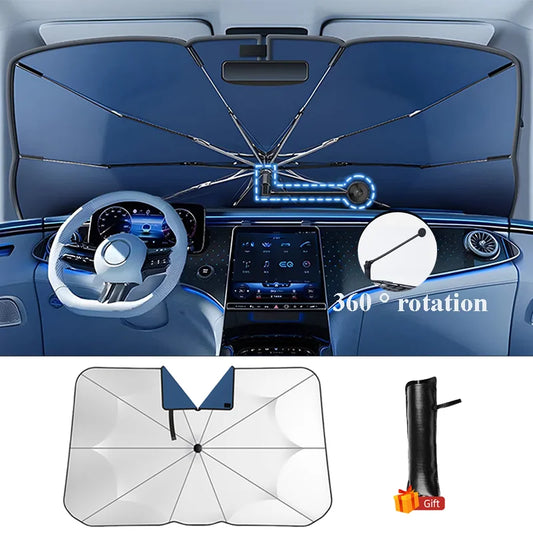 Car Windshield Sun Shade Umbrella 360° Rotation