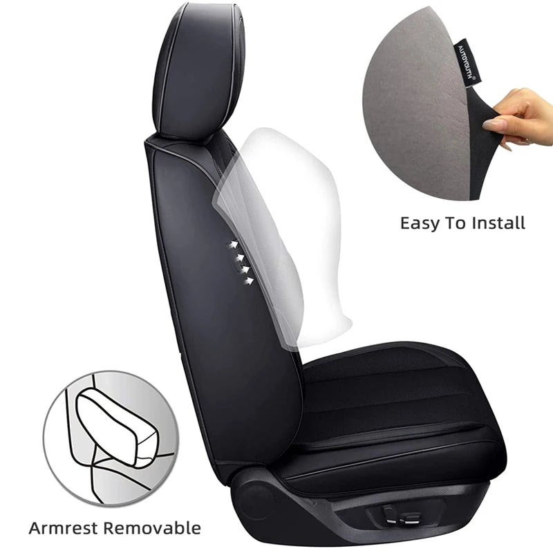 PrimeMotors Universal Car Seat Covers | Anti-Slip, Breathable, All-Season Protection
