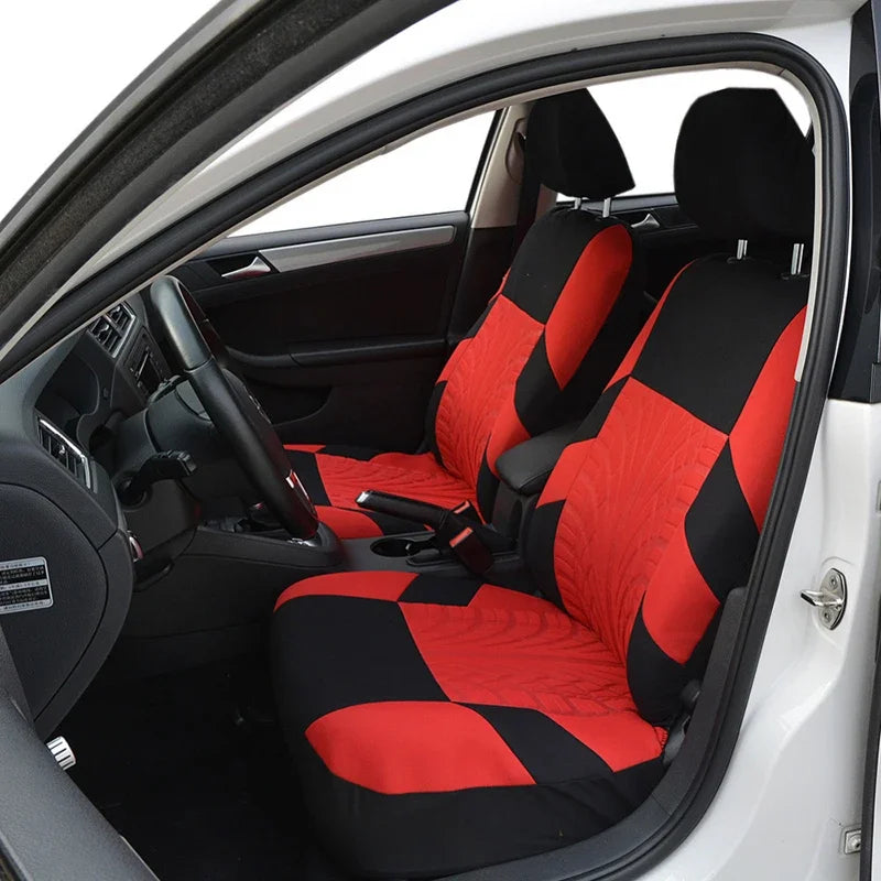 PrimeMotors Universal Car Seat Covers | Anti-Slip, Breathable, All-Season Protection
