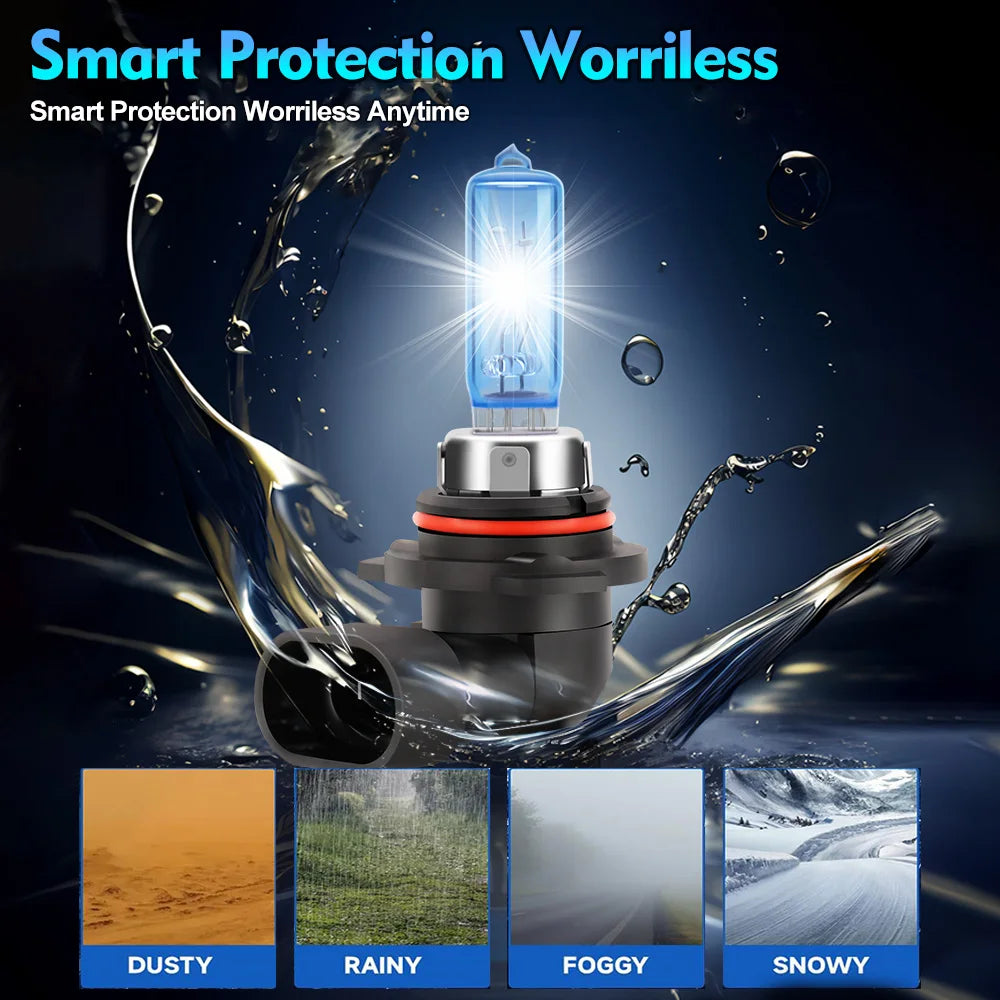 PrimeMotors Super White Halogen Bulb 6000K White Car Headlight