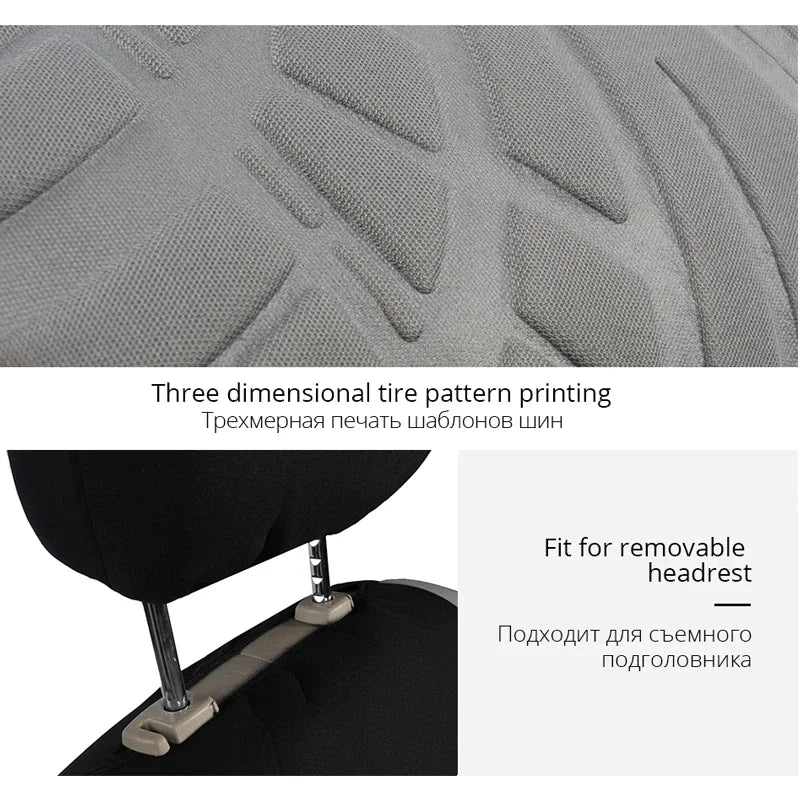 PrimeMotors Universal Car Seat Covers | Anti-Slip, Breathable, All-Season Protection