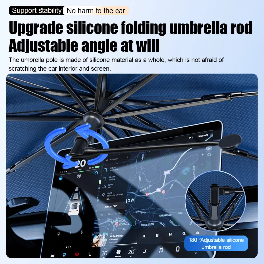 Car Windshield Sun Shade Umbrella 360° Rotation