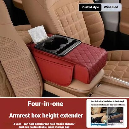 PrimeMotors Memory Foam Armrest Pad | Built-In Storage & Elbow Support