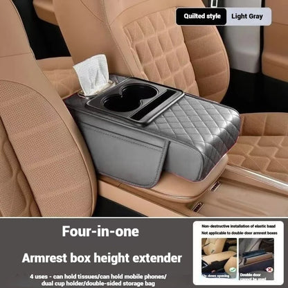 PrimeMotors Memory Foam Armrest Pad | Built-In Storage & Elbow Support